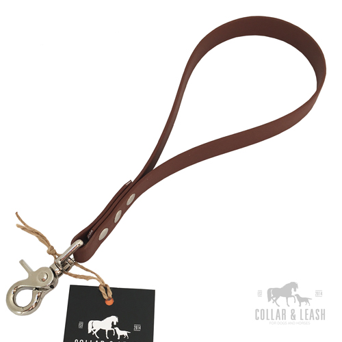 Kurzführer Biothane - rotbraun - BR522