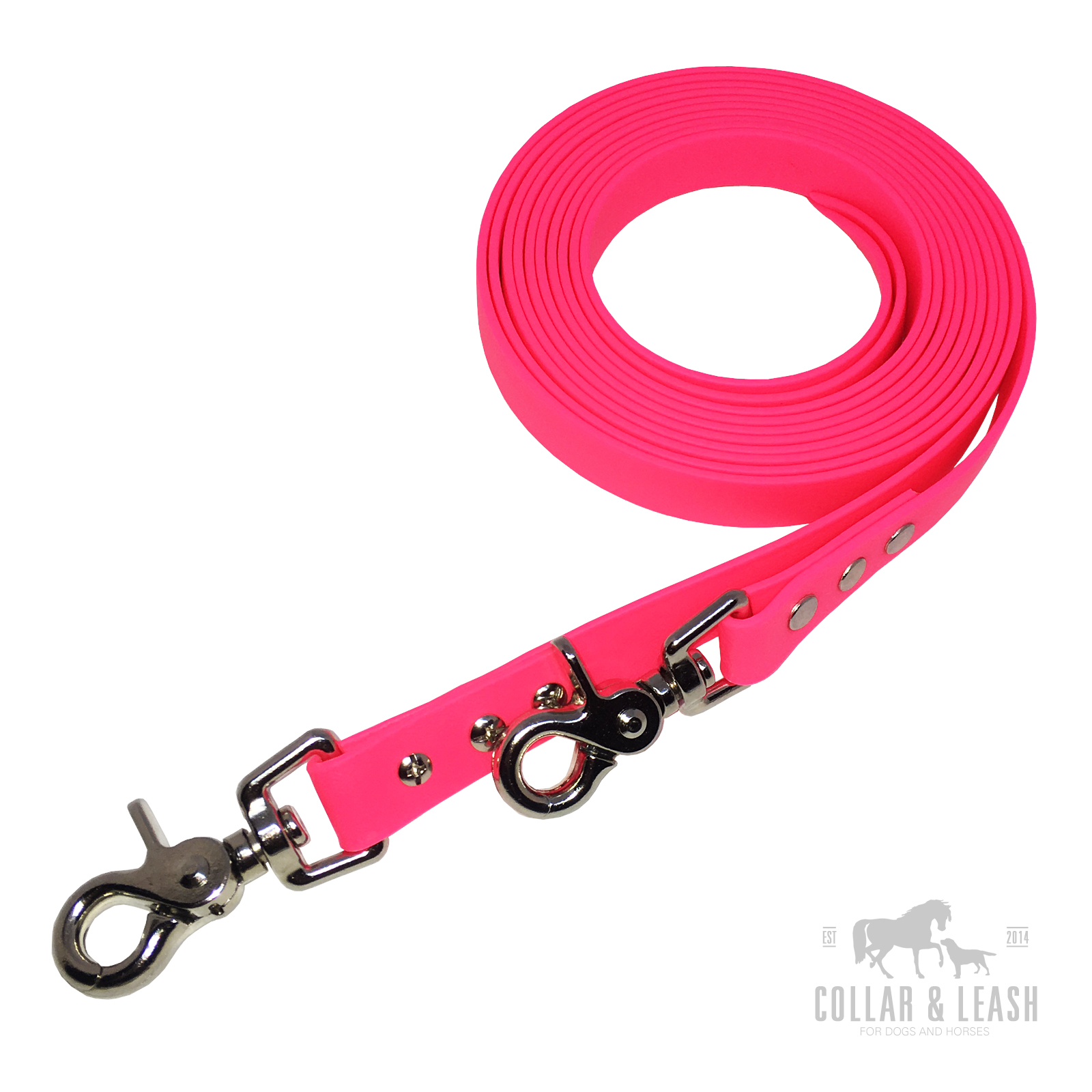 Westernzügel - neon pink - Splitt Reins