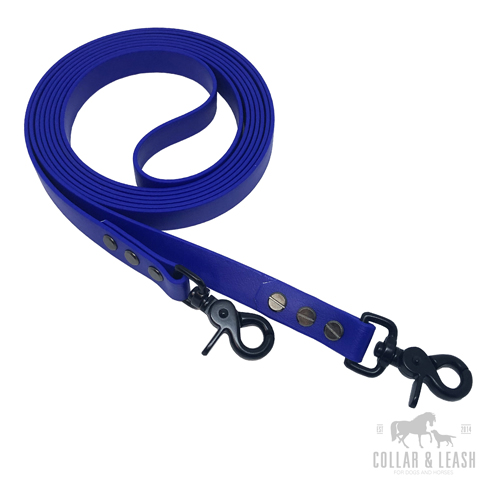 Zügel geschlossen -blau - BU522 - Black Edition