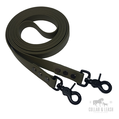 Zügel geschlossen - military olive - OD521 - Black Edition